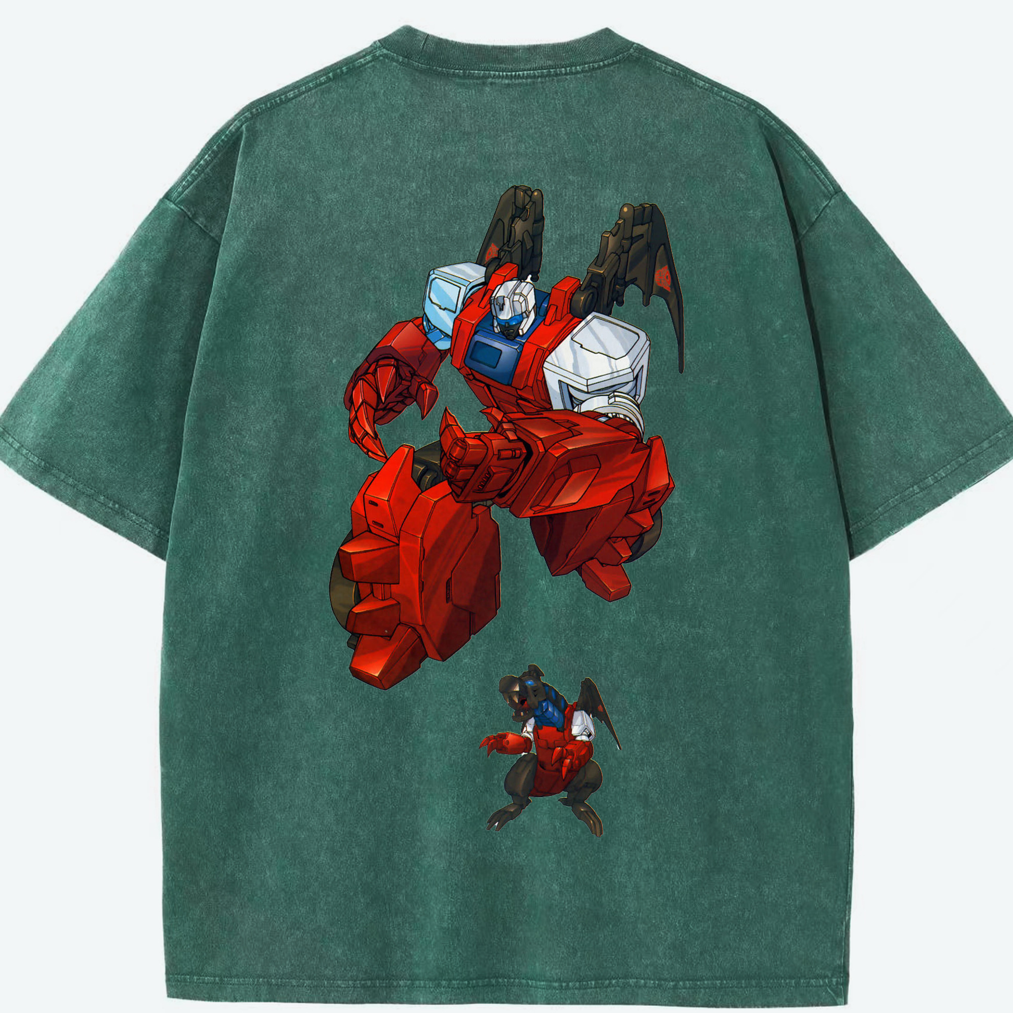 （画像用）  綿100% ヴィンテージ風 半袖Tシャツ（背面プリント）